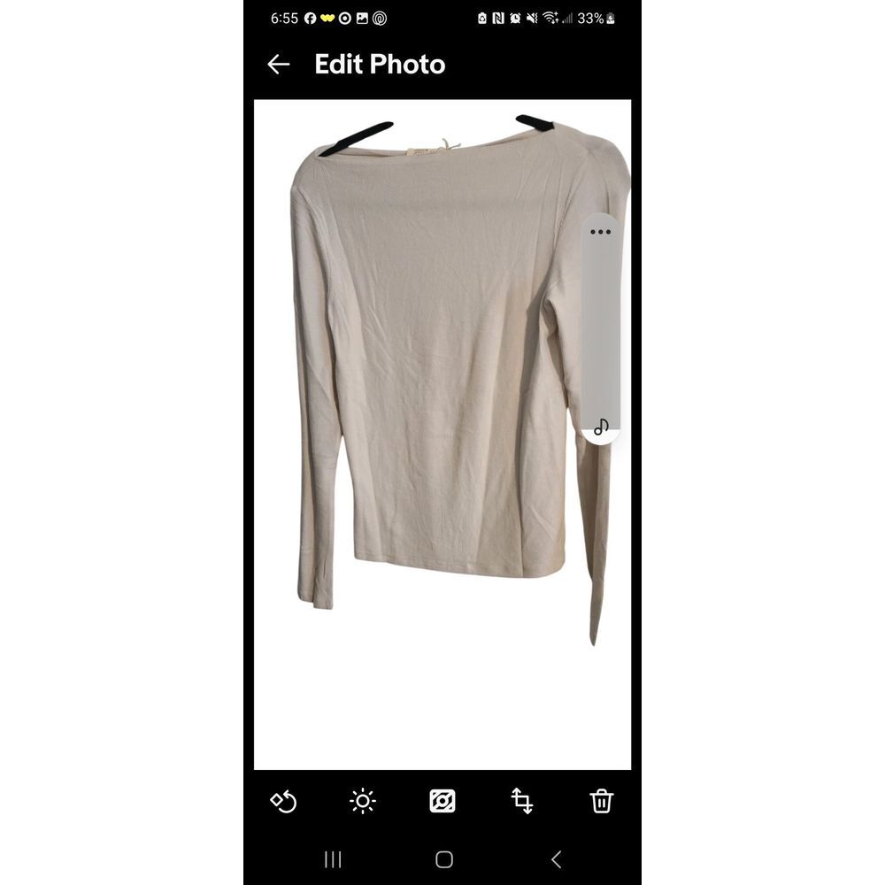 NWT Love Stitch Waffle Knit Thermal Beige Size Medium‎ Comfy Cozy